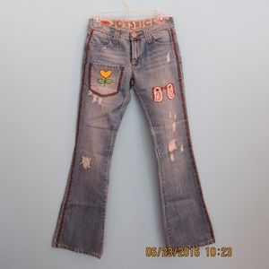 Joystick Patchwork Flare Jeans
